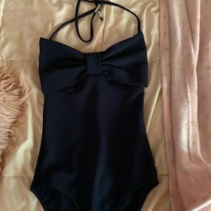 H&M women’s navy blue one piece swimsuit